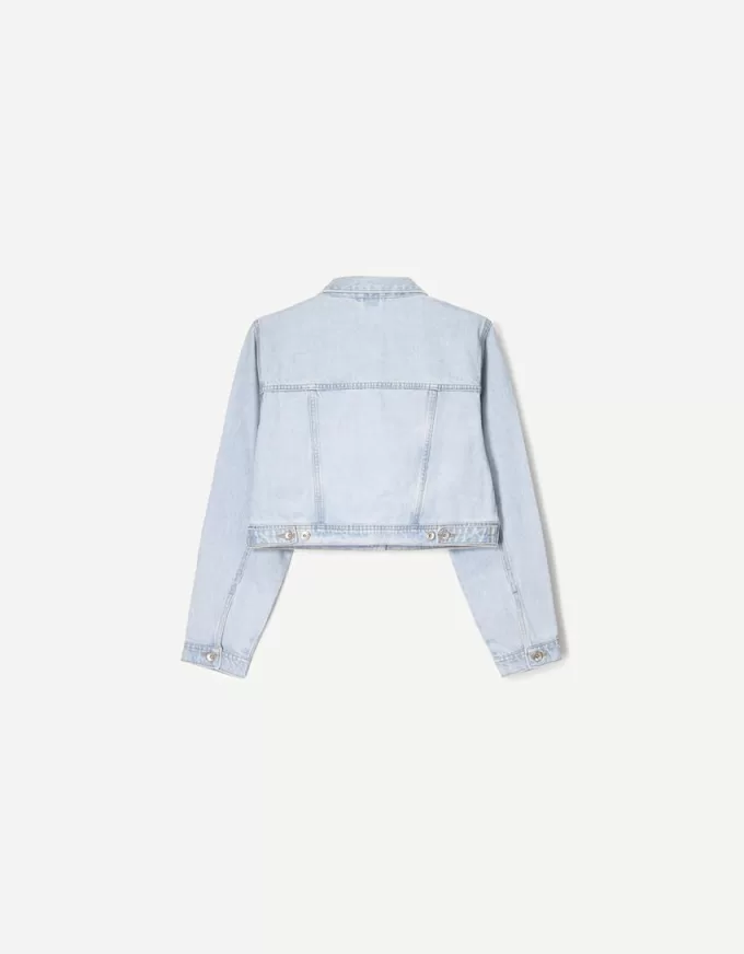 Giacca corta in denim