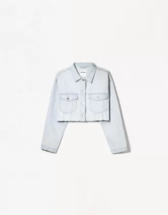 Giacca corta in denim