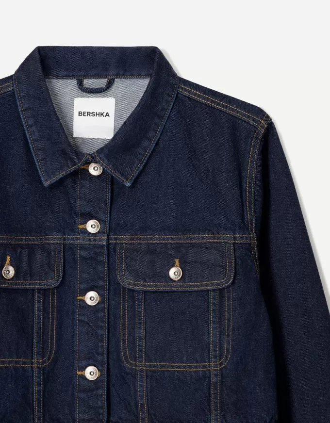 Giacca corta in denim