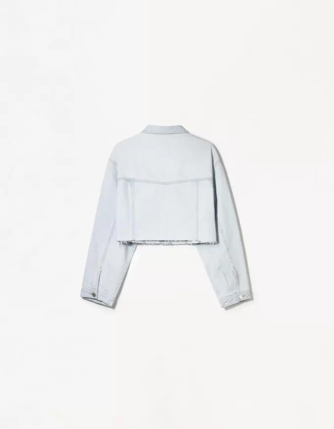 Giacca corta in denim