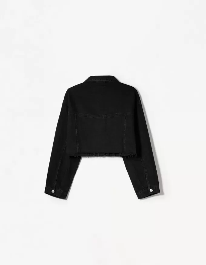 Giacca corta in denim