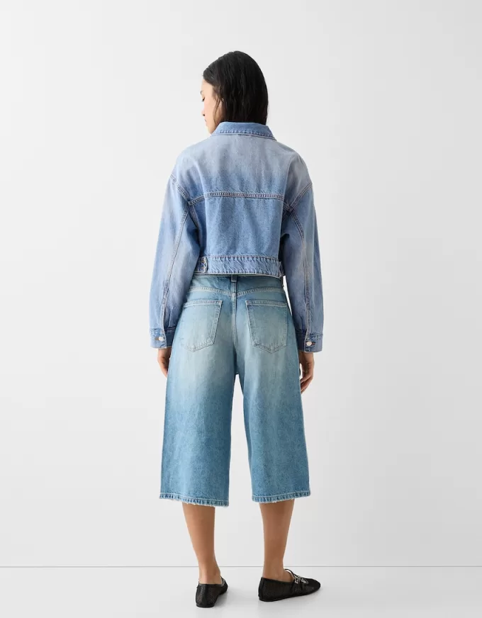 Giacca corta in denim