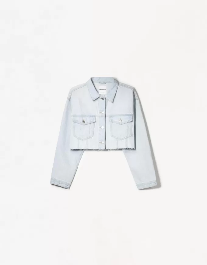 Giacca corta in denim