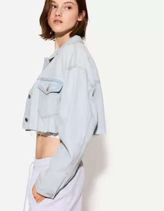 Giacca corta in denim