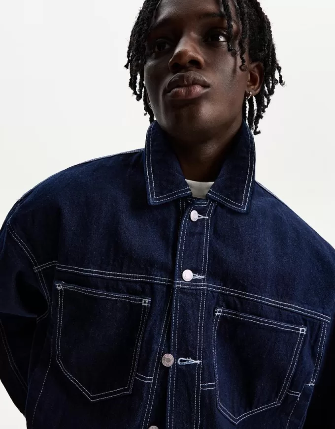 Giacca da camionista in denim