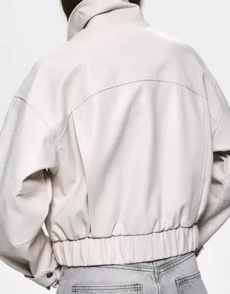 Giacca effetto pelle