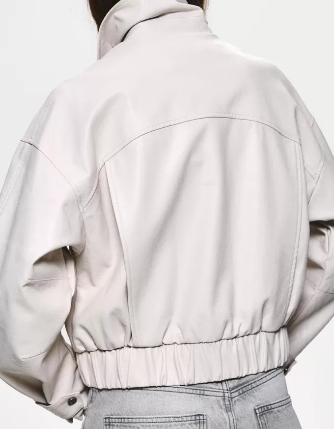 Giacca effetto pelle