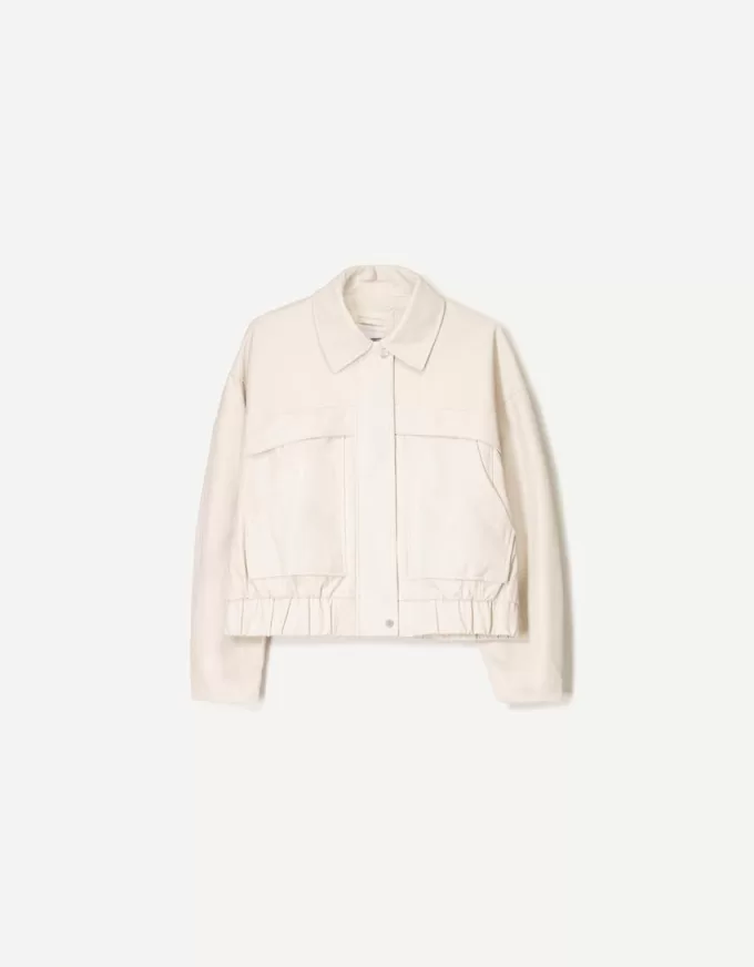 Giacca effetto pelle