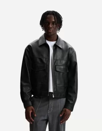 Giacca effetto pelle Giacca effetto pelle