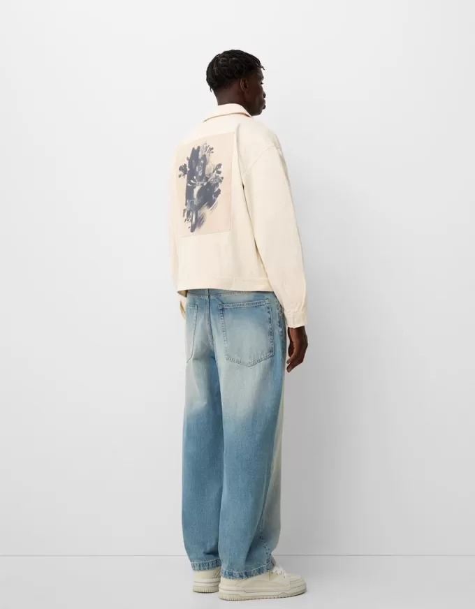 Giacca in cotone con stampa