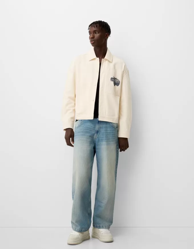 Giacca in cotone con stampa