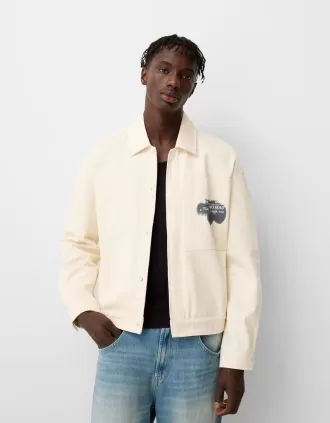 Giacca in cotone con stampa