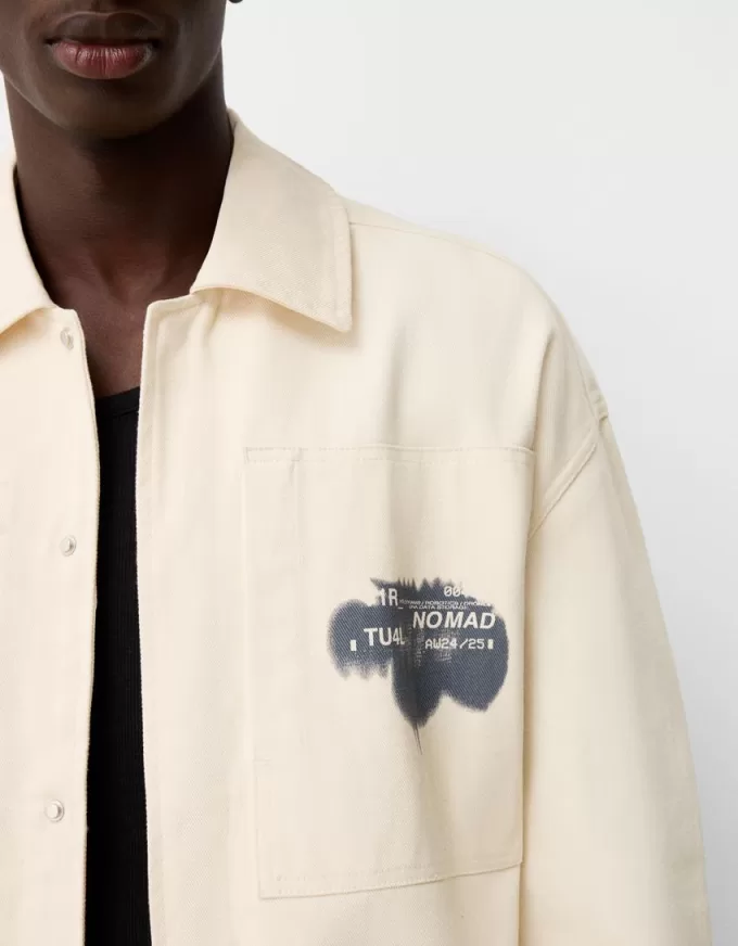 Giacca in cotone con stampa