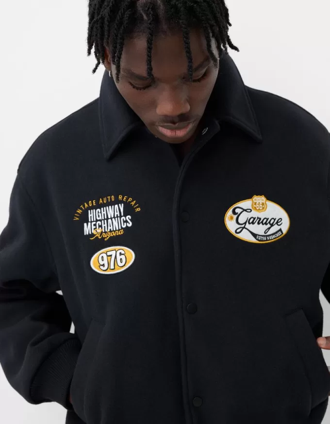 Giacca in feltro ricamato