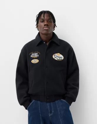 Giacca in feltro ricamato