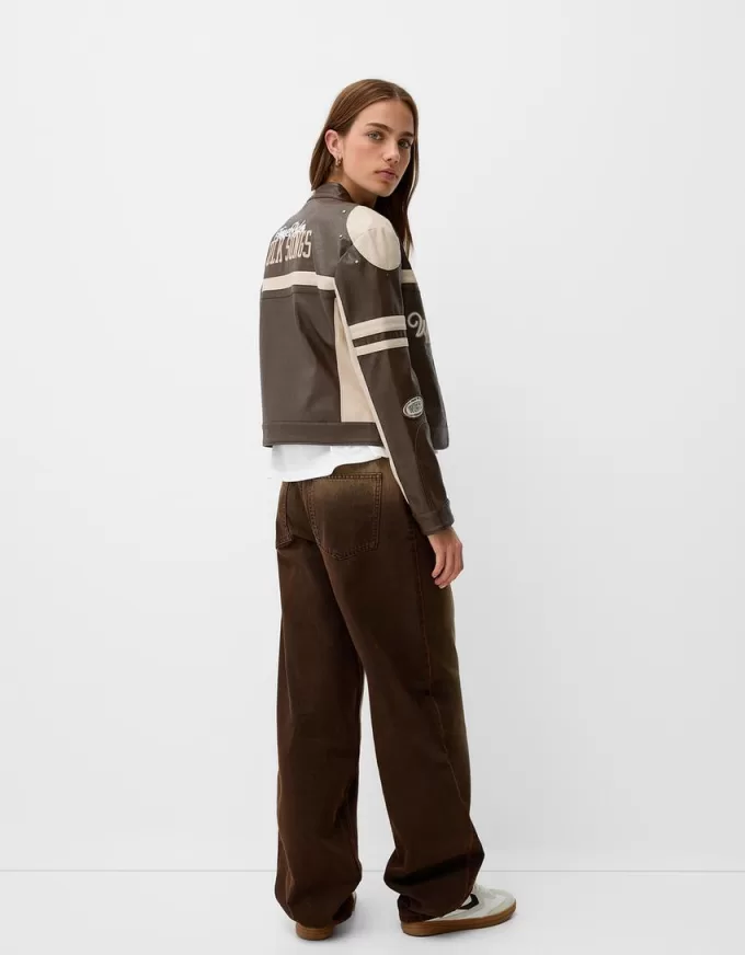 Giacca in finta pelle