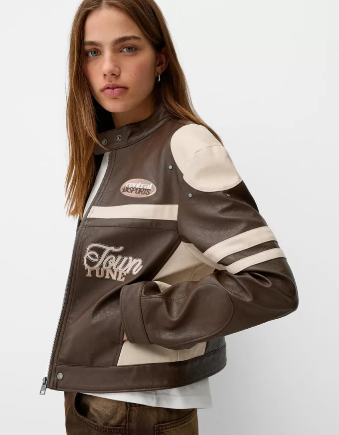 Giacca in finta pelle