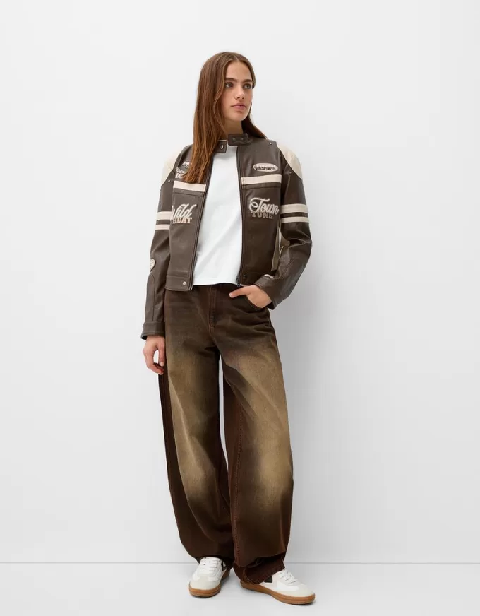 Giacca in finta pelle