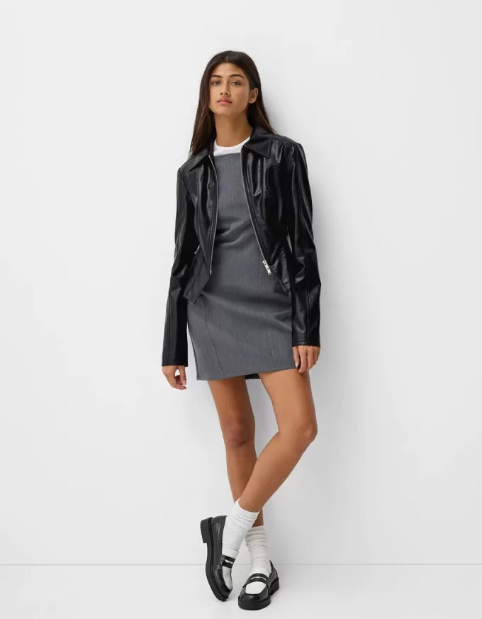 Giacca in finta pelle