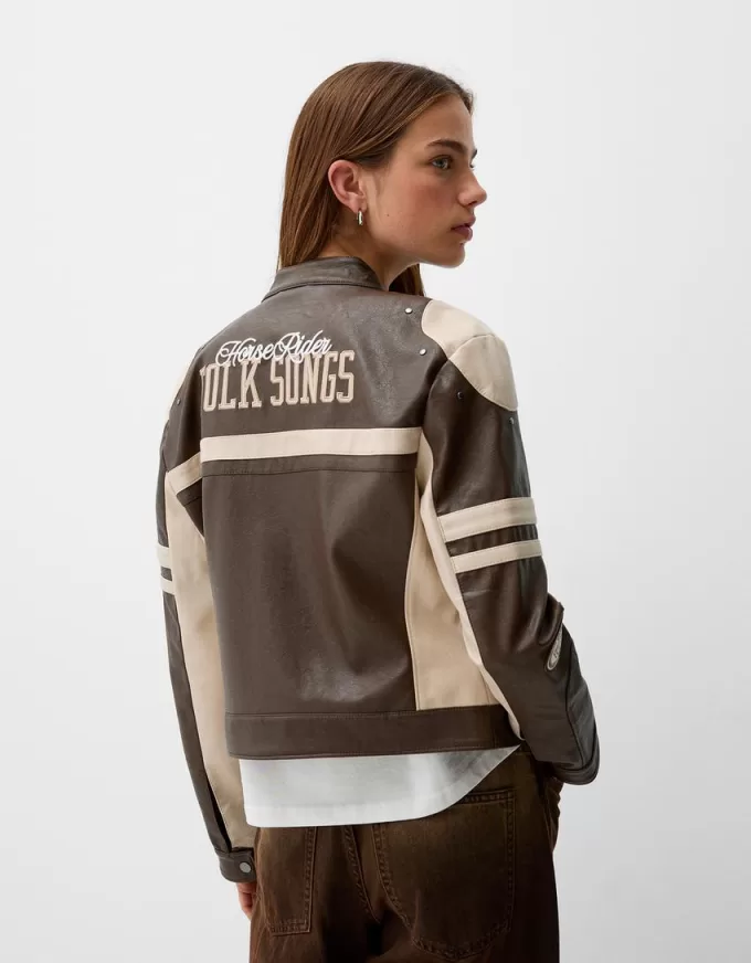 Giacca in finta pelle