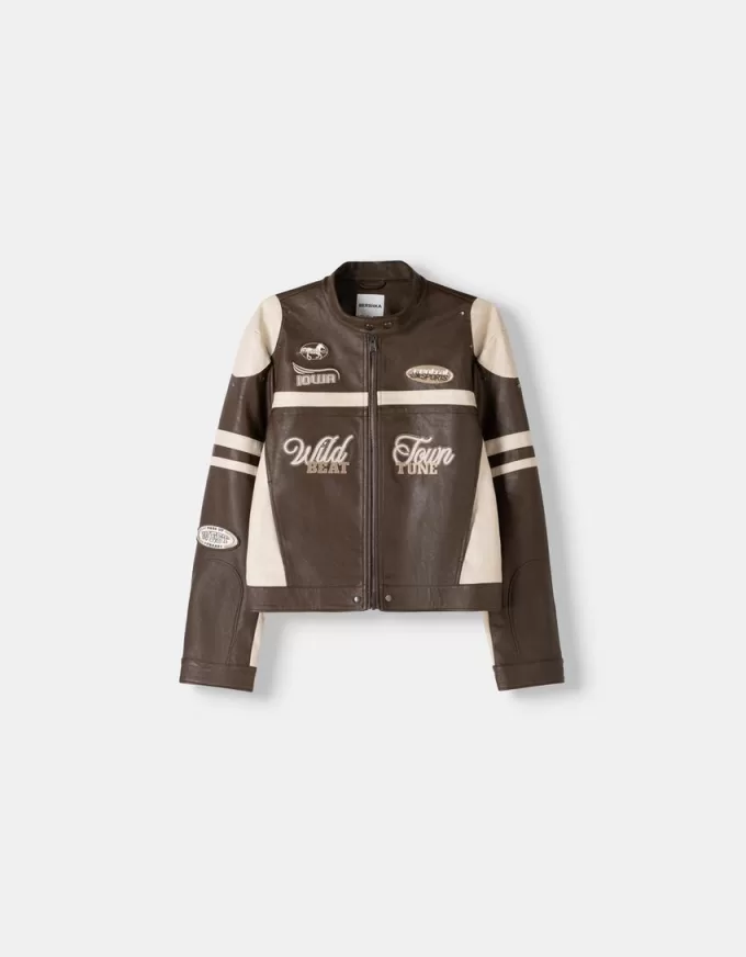 Giacca in finta pelle