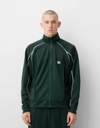 Giacca in interlock ricamato