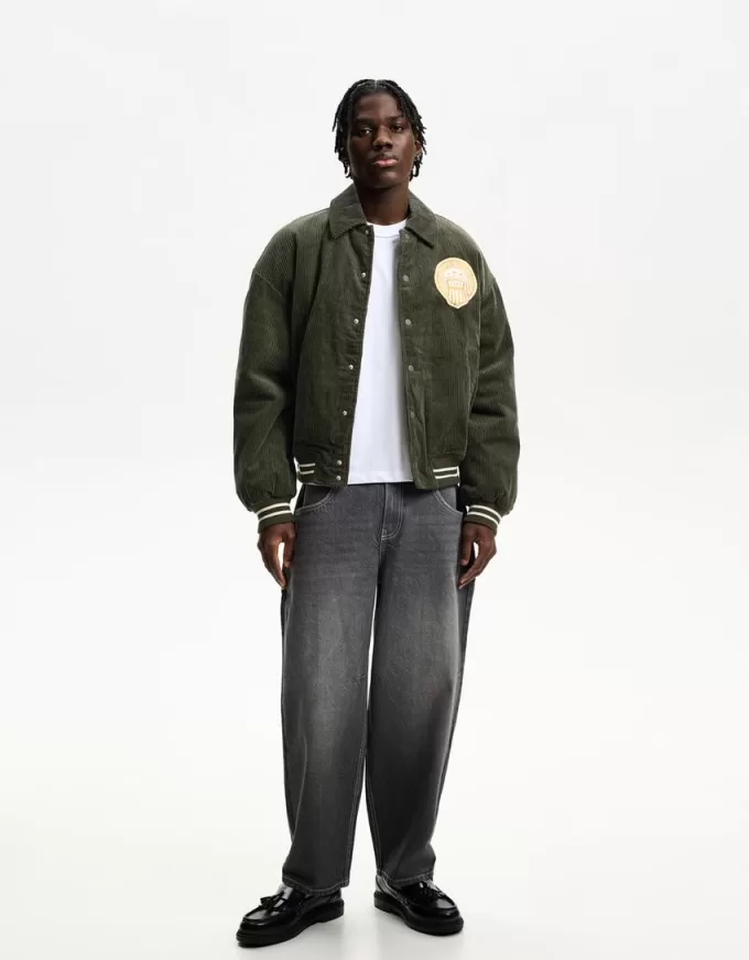 Giacca retrò in velluto a coste