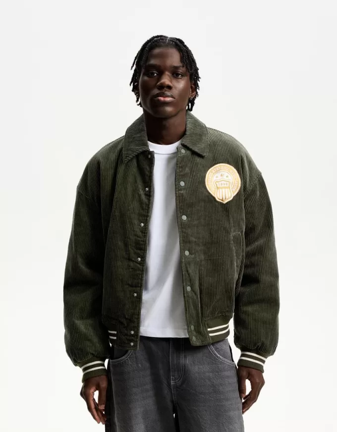 Giacca retrò in velluto a coste