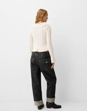 Giacca rustica con volant