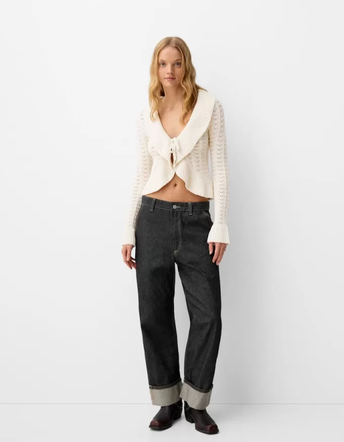 Giacca rustica con volant