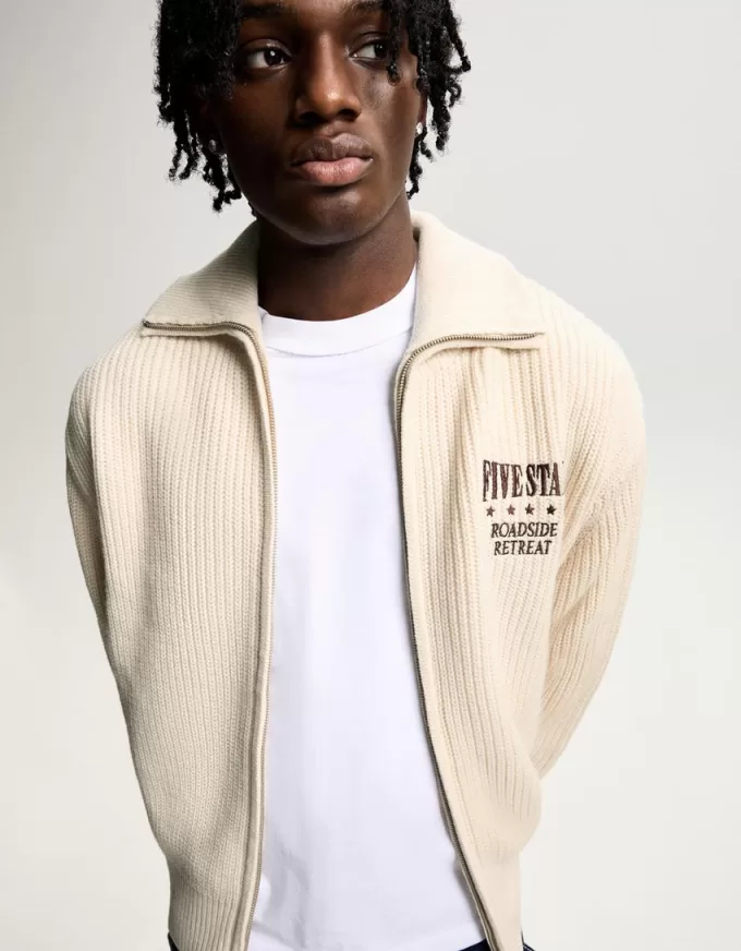 Giacca testurizzata ricamata