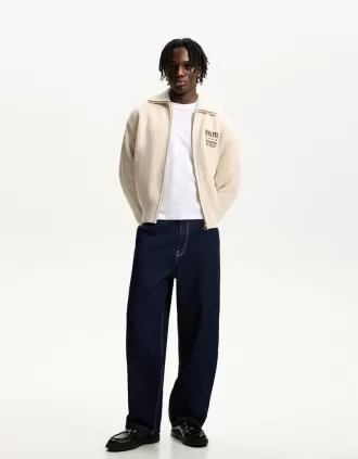 Giacca testurizzata ricamata