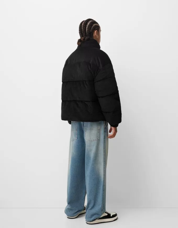 Giacca trapuntata in velluto a coste