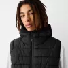 Gilet imbottito leggero con cappuccio