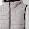 Gilet imbottito leggero con cappuccio
