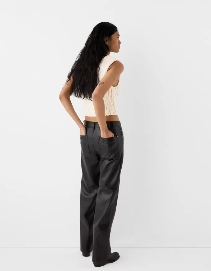 Gilet in maglia a trecce