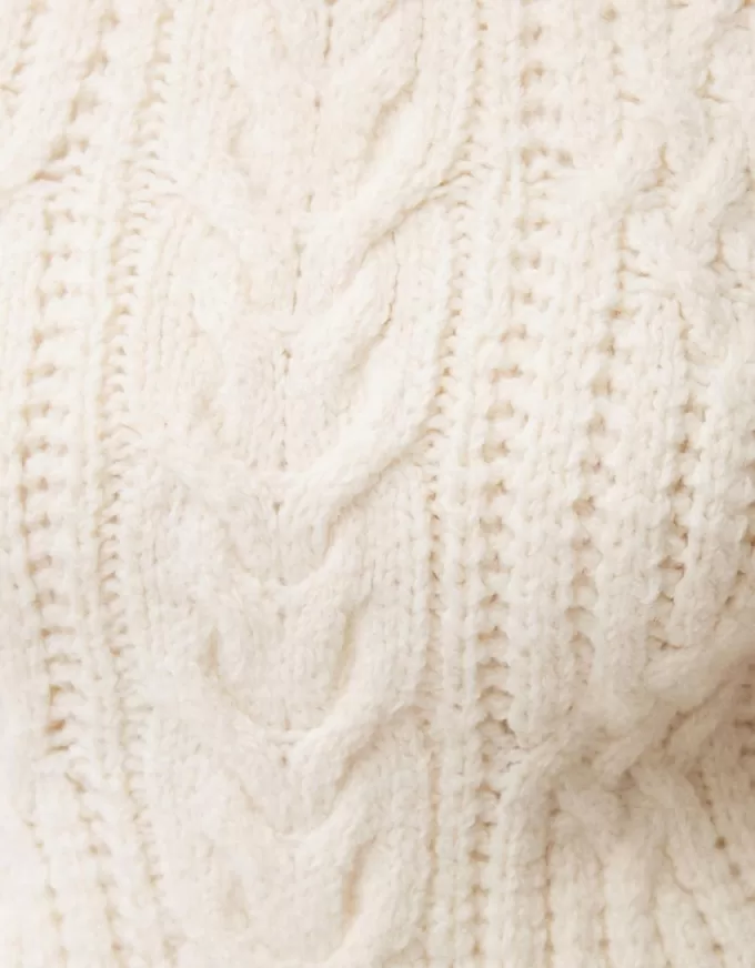 Gilet in maglia a trecce