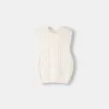 Gilet in maglia a trecce