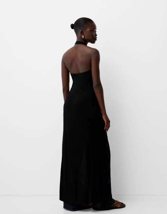 Gilet midi con apertura sul retro