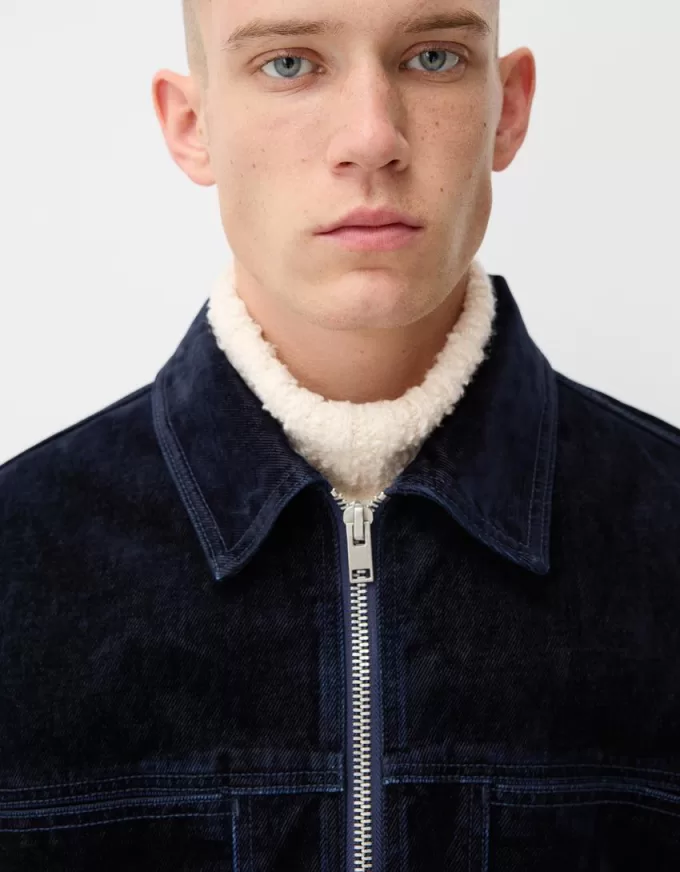 Giubbotto di jeans con tasche