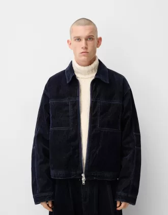 Giubbotto di jeans con tasche Giubbotto di jeans con tasche