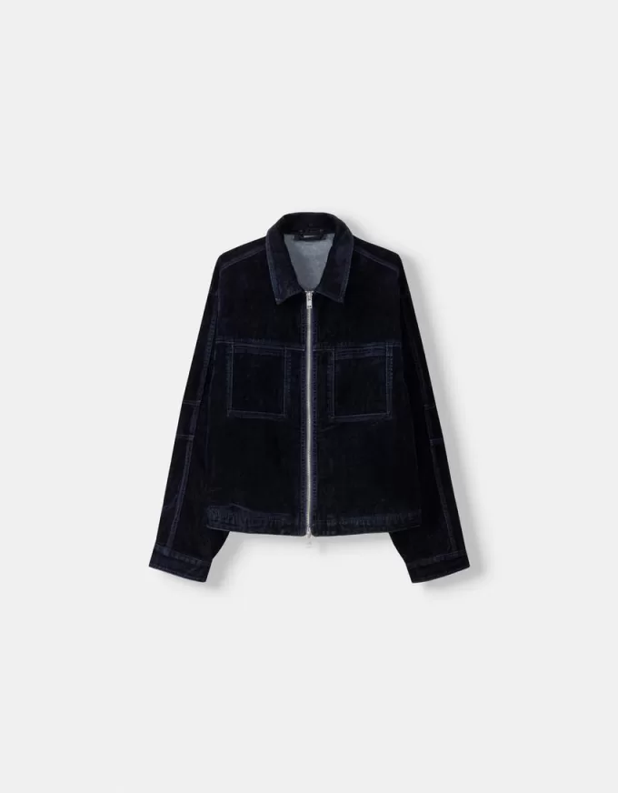 Giubbotto di jeans con tasche