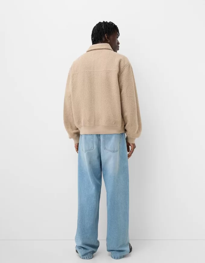 Giubbotto in montone sintetico