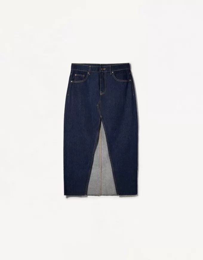 Gonna lunga in denim