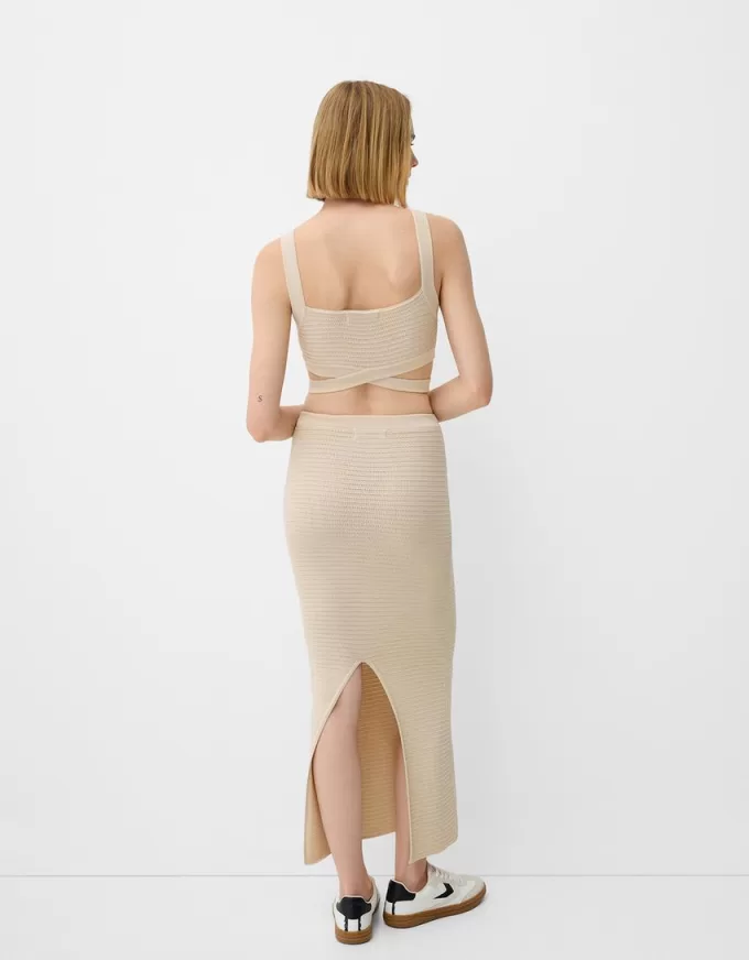 Gonna midi con cut-out