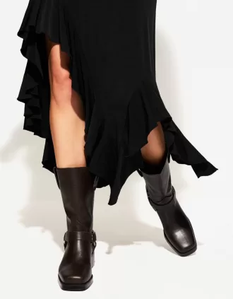 Gonna midi con volant