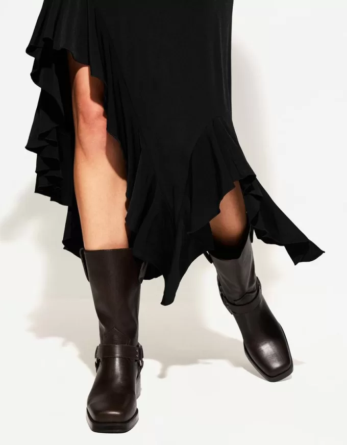 Gonna midi con volant