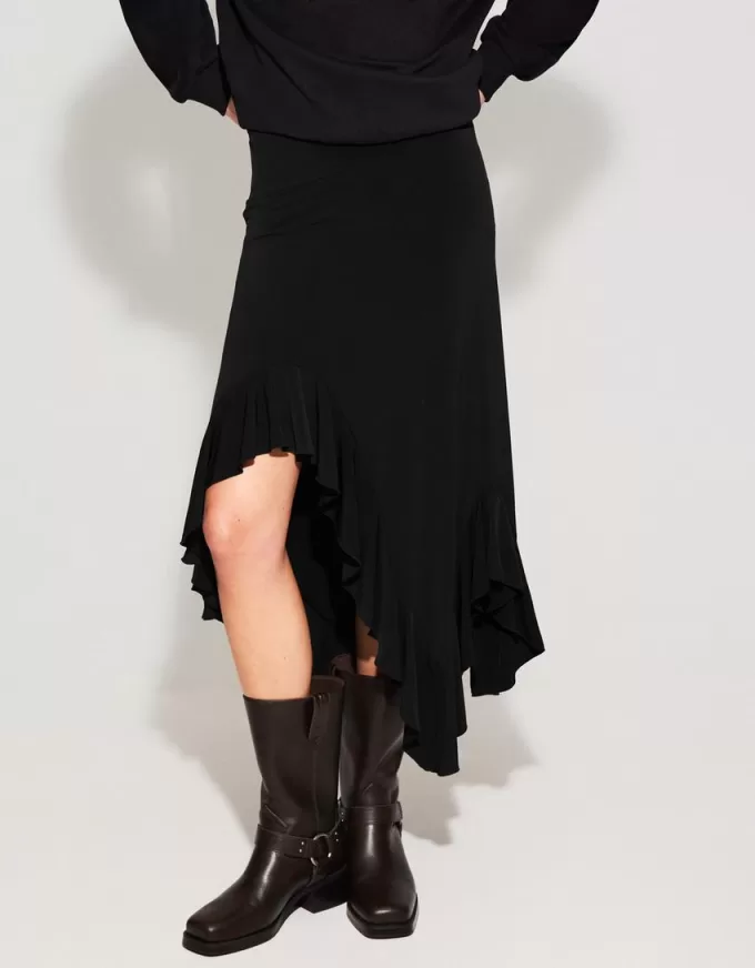 Gonna midi con volant