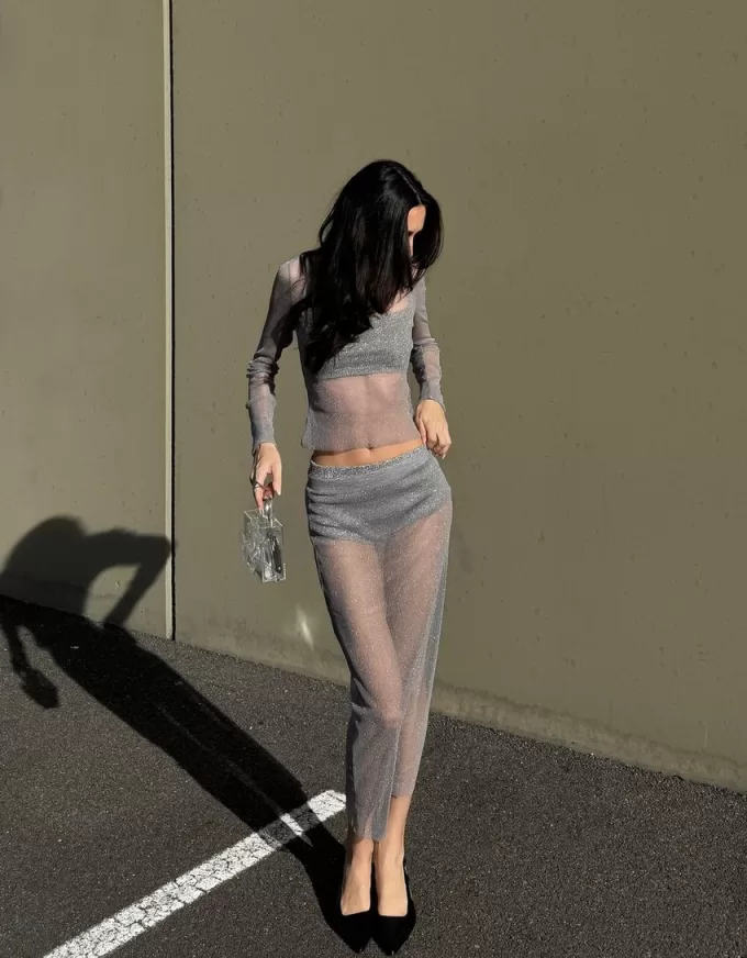 Gonna midi in rete scintillante