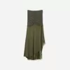 Gonna midi in tulle arricciato SERIE BERSHKA